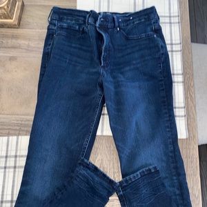 High rise express dark denim